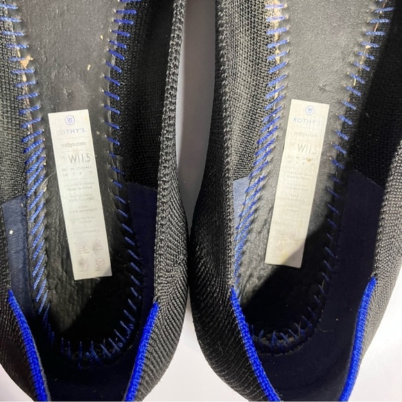 Rothy’s black round toe flats ballet flats size 11.5 - Picture 11 of 12